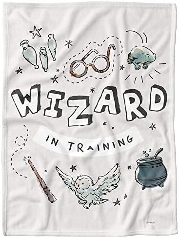 Harry Potter Fleece Baby pokrivač, čarobnjak 30 x40 u treningu, unisex za djevojčice i dječake, novorođenčad/mališani