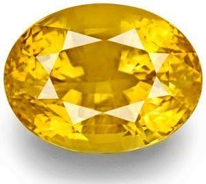 Divja Shakti, žuti safir od 7,25 karata, originalni certificirani ljekoviti dragi kamen kvalitete
