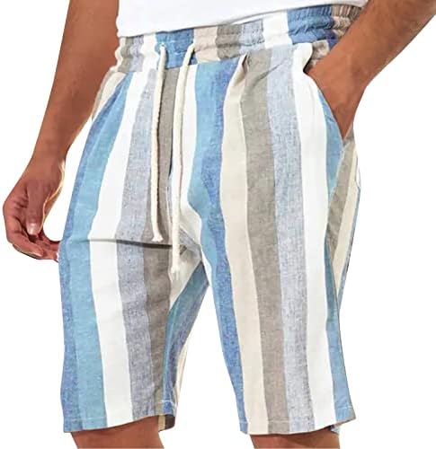 Muške kratke hlače za muškarce sa sportskim džepovima, muške kapri hlače, Ležerne lagane kratke hlače s elastičnim pojasom