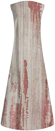TREBIN ženski novi proljetni i ljetni modni klasični klasični v-izrez u boji tiskanje bez rukava bez rukava bez rukava