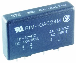 NTE Electronics Rim-ODC24M serija serija RIM Slimline izlazni digitalni modul, 24 VDC ulaz, 5-48 VDC izlaz