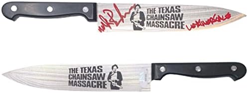 Mark Burnham potpisan upisani nož Texas Masakr s motornim pilom JSA CoA Leatherface