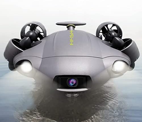 Qysea Fifish V6 Expert M100 podvodni dron, nadograđeni Build Professional ROV, s 4K UHD kamerom, VR praćenje glave, 6000LM