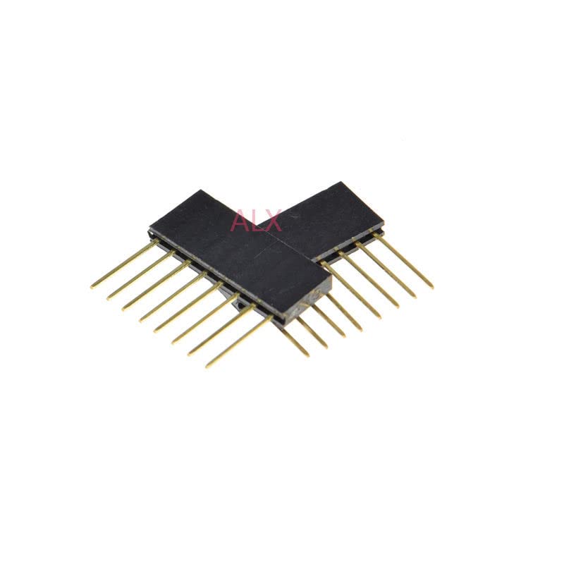 20pcs 8-pinski jednoredni ravni ženski pin konektor s korakom 2,54 mm duljine 11 mm konektor za razmaknicu 1 98 8 inča za