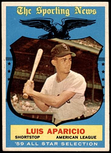 1959 Topps 560 All -Star Luis Aparicio Chicago White Sox Dean's Cards 5 - Ex White Sox