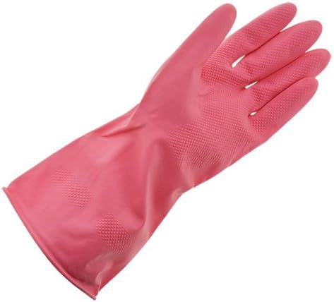 Velike teške rukavice za višekratnu upotrebu višenamjenske rukavice od lateksa za čišćenje ružičaste gume