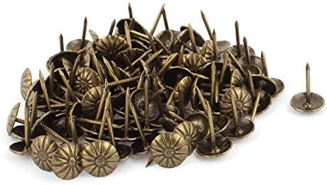 AEXIT 7/16-inčni dia, vijci i pričvršćivači chrysanthemum nokti za nokte obnavljanje palca pallac brončani nokti ton 100pcs