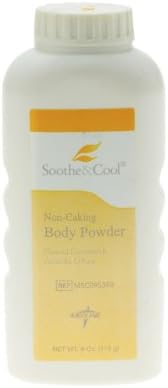 Medline Soothe & Cool CornStarch Body Powder, 0,2800000000000000