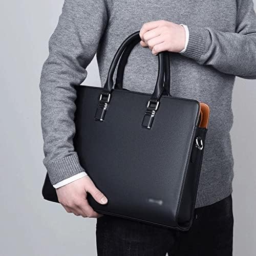 CCBUY muške torbe kožna torba za rame za poslovnu aktovku laptop casual torbica velikog kapaciteta