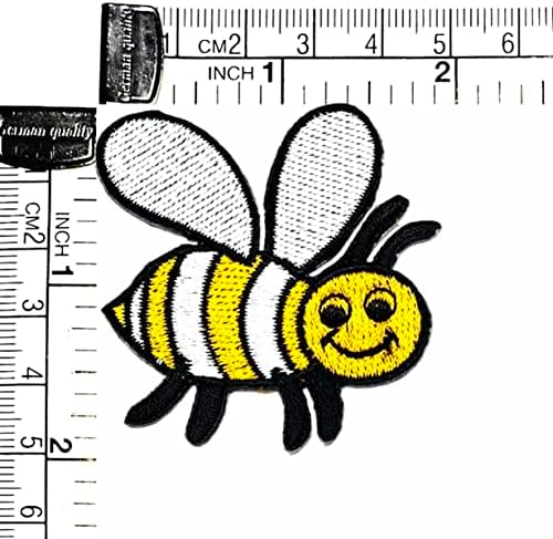 Salvete Plus 3pcs. Žuta pčela Slatka kukac medonosna pčela Patch obrt umjetnost šivanje popravak Stripovi crtani crtani željezo