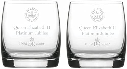 Set čaša za viski kraljice Elizabete od 70 godina platinastog jubileja