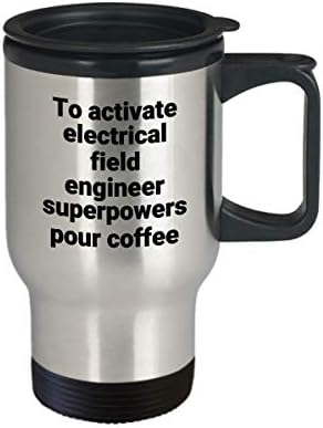 Električni inženjer inženjer putničke šalice smiješna sarkastična noviteta od nehrđajućeg čelika, ideja za poklon za kavu