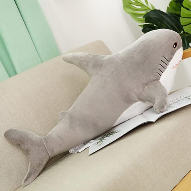 Divovski morski pas punjeni jastuk za životinje, mekana morska igračka djeca Veliki morski pas plitki jastuk, veliki punjeni