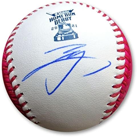 Shohei Ohtani potpisao autogramirani 2021 HR Derby Baseball Moneyball MLB Fanatics - Autografirani bejzbol