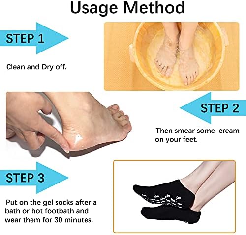 Hidratantne čarape, gel čarape mekane hidratantne gel čarape, gel spa čarape za popravak i omekšavanje suhe ispucale kože