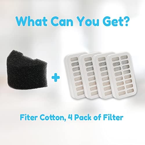 Shandus Cat Water Foutain filter ， granulirani ugljik+ 1 komad filtra pamuka