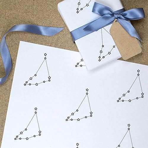 5 listova omota za poklone veličine A1 zvijezde Jarca / papira za omatanje