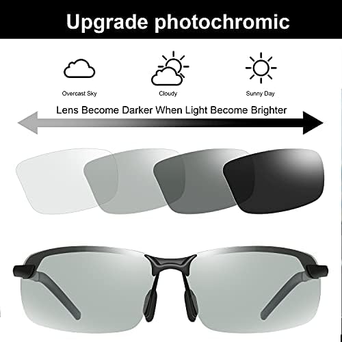 Yimi 2 pari Polarizirane fotohromne vanjske sportske naočale za muškarce UV400