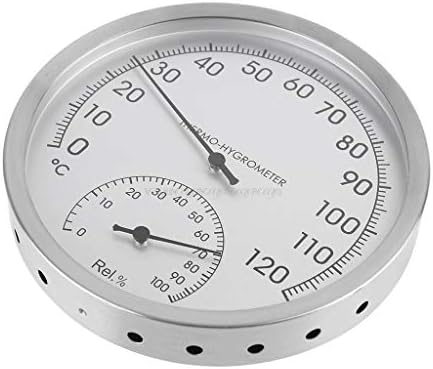 Termometar 127 mm 5 termometar higrometar zid od nehrđajućeg čelika za unutarnju saunu na otvorenom sobna temperatura ispitivač