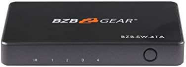 BZBGEAR BZB-SW-41A 4-PORT 4K 18GBPS 60Hz HDMI 2.0 Switch s IR daljinskim upravljačem