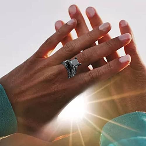Retro pozlaćeni prsten za muškarce i žene s umetkom od cirkona novi prsten s masivnim srcem