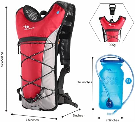 Ruksak za hidrataciju i 2l zatvoreni hidratacijski mjehur lagani ruksak za trčanje i hidratantni paket trčanje, planinarenje,