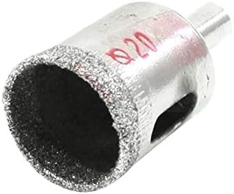 Svrdlo promjera 6,5 mm s osovinom promjera 20 mm za bušenje rupa u keramičkom staklu s dijamantnim vrhom (promjer 6,5 mm,
