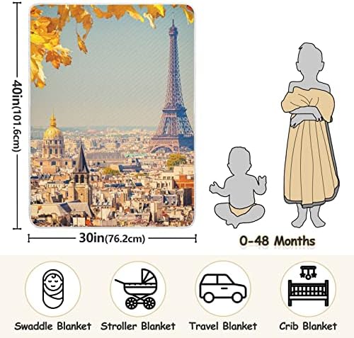 Pariz unisex pahuljasta dječja pokrivač za krevetić za djecu za vrtić s debelim i mekim materijalom nejasnim pokrivačem za
