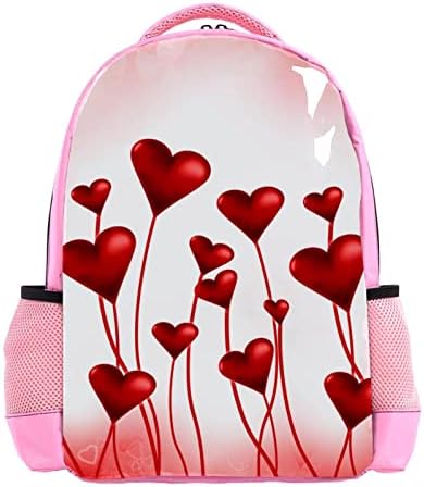 VBFOFBV LAPTOP Ruksak, elegantni putujući ruksak casual daypacks torba za rame za muškarce žene, crveni um ljubav dan