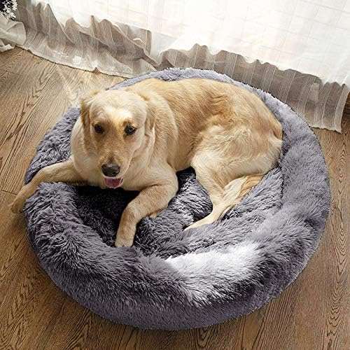 MFOX smirivanje psećeg kreveta za srednje i velike pse udoban za kućne ljubimce Faux krzno krafne do 25/35/55/100 lbs