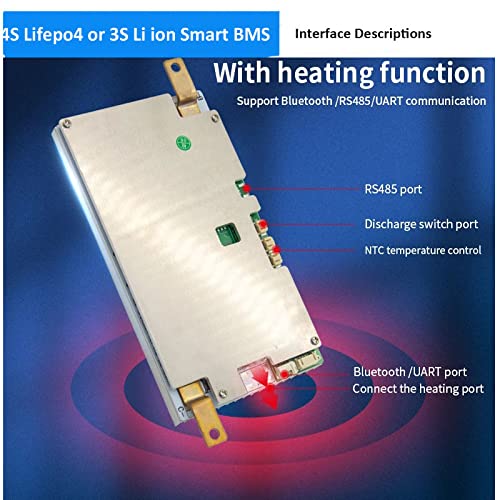 3S 12,6V ili 4S LifePO4 14,6V baterija BMS s Bluetooth funkcijom na 150A 200A konstantna struja