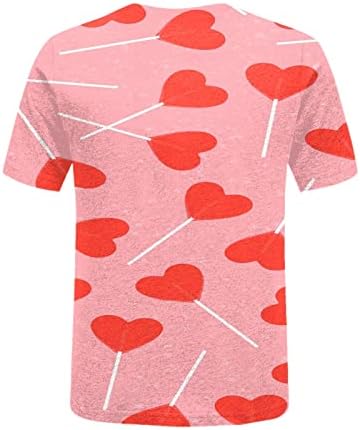 JJHAEVDY WOMENS LJUBAV SRCE TWEATHIRT Sretni Valentinovo Košulje grafičke duge rukave Valentine Tops odjeća