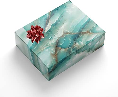 Mornarsko plavi i zlatni mramorni papir za omatanje za Božić, rođendan, Dječji tuš, Valentinovo, vjenčanje, blagdansko pakiranje