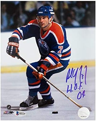 Paul Coffey Hof 04 Autografirani Edmonton Oilers 8x10 Photo - Bas CoA