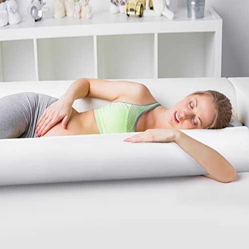 WESITI 2 PCS dugačak jastuk Okrugli jastuk za tijelo s uklonjivim pokrovnim pokrovnim memorijskim pjenastim pjenastim jastukom