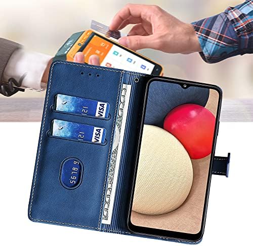 Kožna torbica-novčanik CSTM CSTMCASE za Galaxy A02S, torbica za Samsung Galaxy A02S, flip-knjiga, folio, držač za kreditne