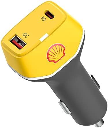 Shell USB Charger Charger Fast Charger, iPhone punjač za automobil 63W 2, 45W PD USB C + 18W QC USB A, za iPhone 13/Pro/Max/Mini,