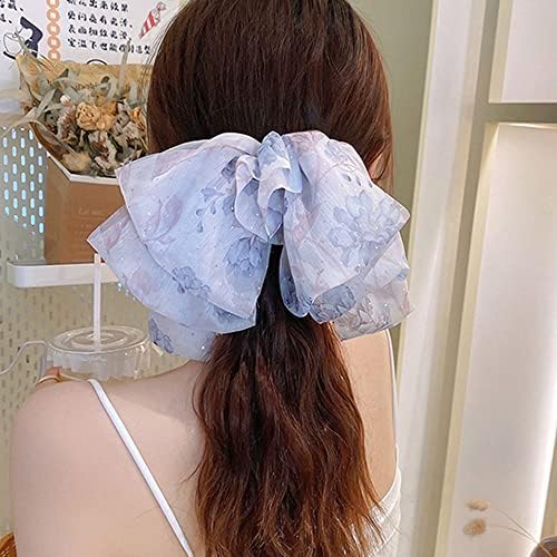 Bybycd Big Flower Hairpin Ljetni francuski pribor za kosu stražnji dio glave Trendi Bow Vintage Fairy ženski proljetni isječak