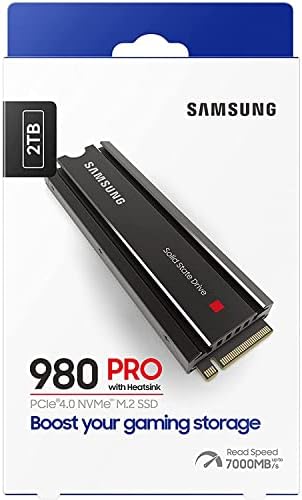 Samsung MZ -V8P2T0CW 980 Pro s Heatsink PCIE 4.0 NVME SSD 2TB za PC/PS5 -