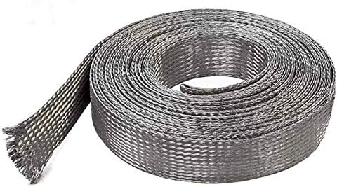 Bakrena pletena žica 10 m / 32,8 ft ravni kabel s bakrenom pletenicom visoka fleksibilnost goli metalni pleteni rukav za