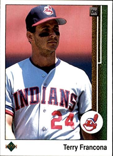 1989. Gornja paluba 536 Terry Francona NM-MT Cleveland Indijanci Baseball Cleveland Indijanci