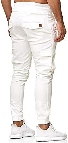 Remelon casual hlače muškarci modni elastični struk joggers carine hlače s džepovima trenirke