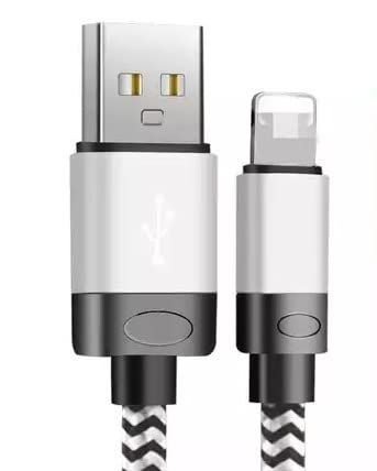3 pakiranje kabela za punjač iPhone -a od 6 stopa, najlonski pleteni USB Fast iPhone punjenje kabela kompatibilan s iPhoneom