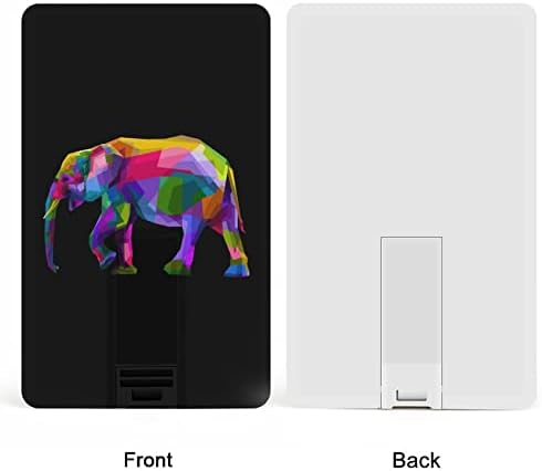 Šareni hodajući slon USB pogon kreditne kartice dizajn USB flash pogon u disk palcu 64g