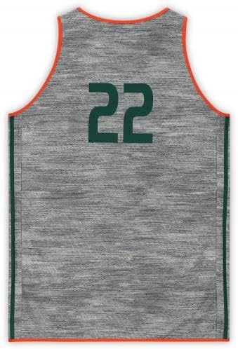 Sportske memorabilije Miami uragani izdana tima 22 Forest Green Reverzibilni dres iz košarkaškog programa - Veličina XL+2