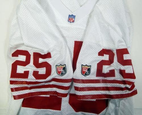 1995. San Francisco 49ers Eric Davis 25 Igra izdana White Jersey 44 DP30176 - Nepotpisana NFL igra korištena dresova