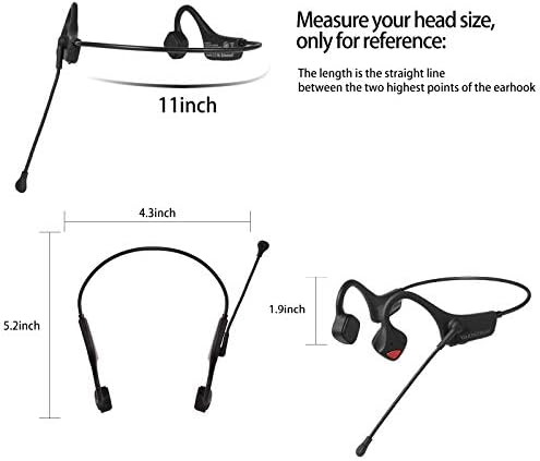 Slušalice za provođenje kostiju za mlade - slušalice s slušalicama s mikrokom s Mic - Bluetooth kosti za provodčane slušalice