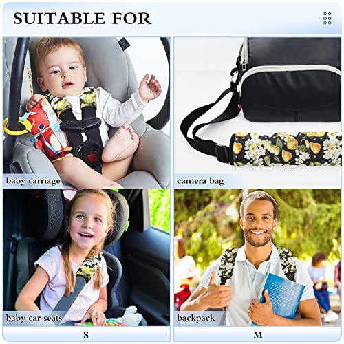 Cvjetovi plodovi kruška auto sjedalice prekrivači za bebu djecu 2 PCS kaiševi za auto sjedalo jastučići za jastučiće za zaštitni