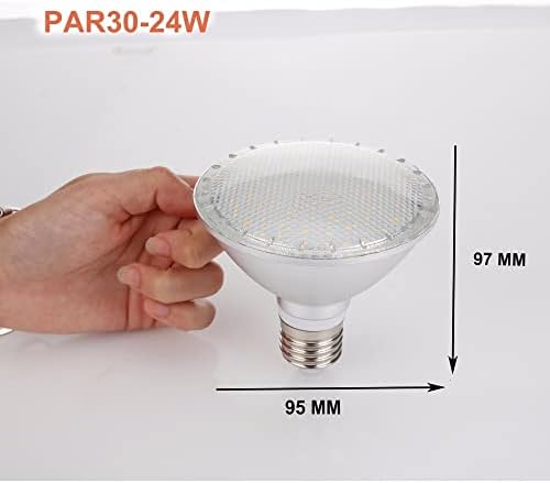 Lampe širokog napona AGIPS 1PC E27 AC85-265V led прожекторная lampa 2835 SMD PAR20 PAR30 PAR38 14 W 24 W 30 W Topla bijela