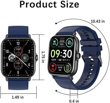 NSXCDH Smart Watch, Activity Fitness Trackeri Smartwatch s 1,81 '' Screen Strana srca spavanja Zdravstveni tlak, tjelesna